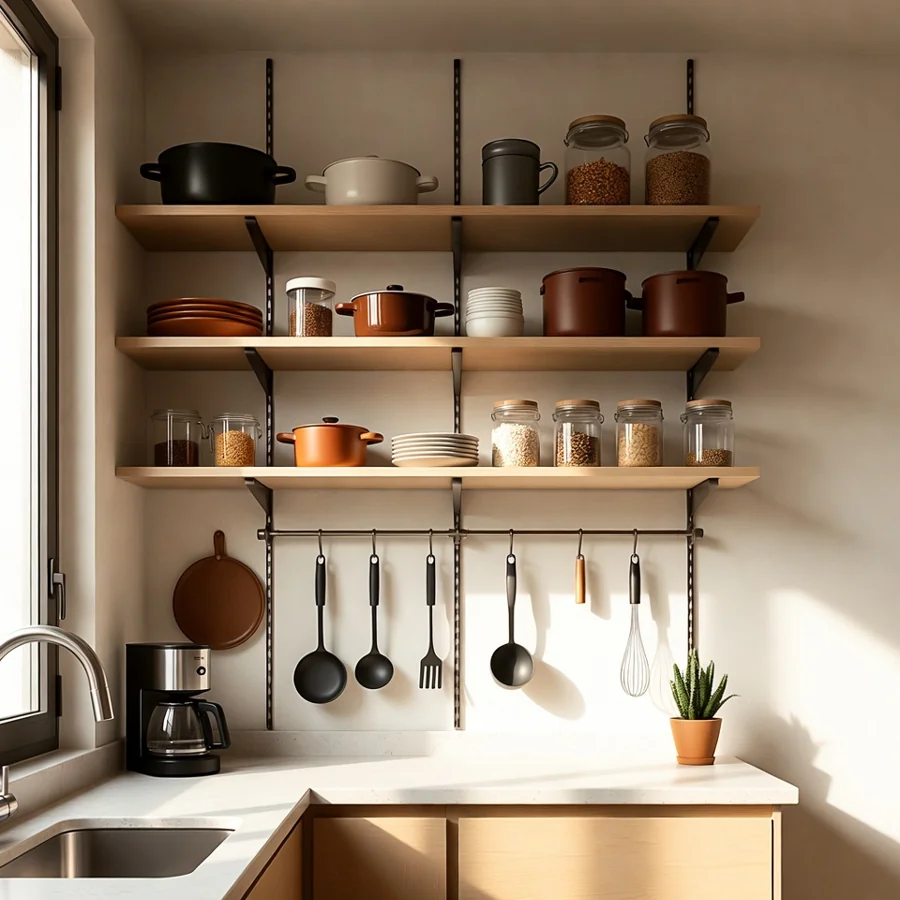 Coin cuisine optimisé pour aménager un studio fonctionnel